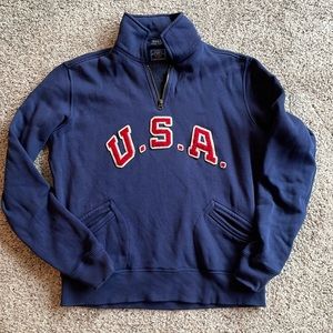 Polo Ralph Lauren USA Olympics Three Quarter Zip Sweatshirt